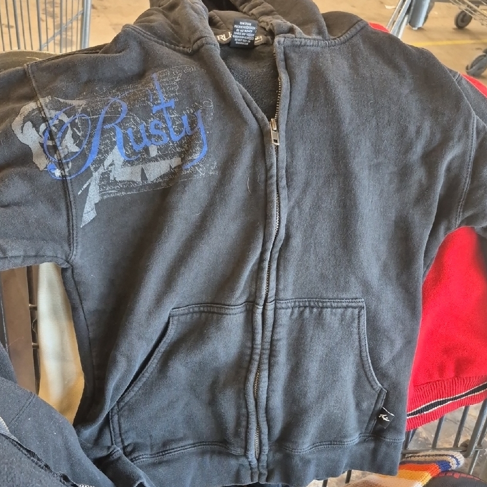 Rusty Black and Blue Sporty Jacket